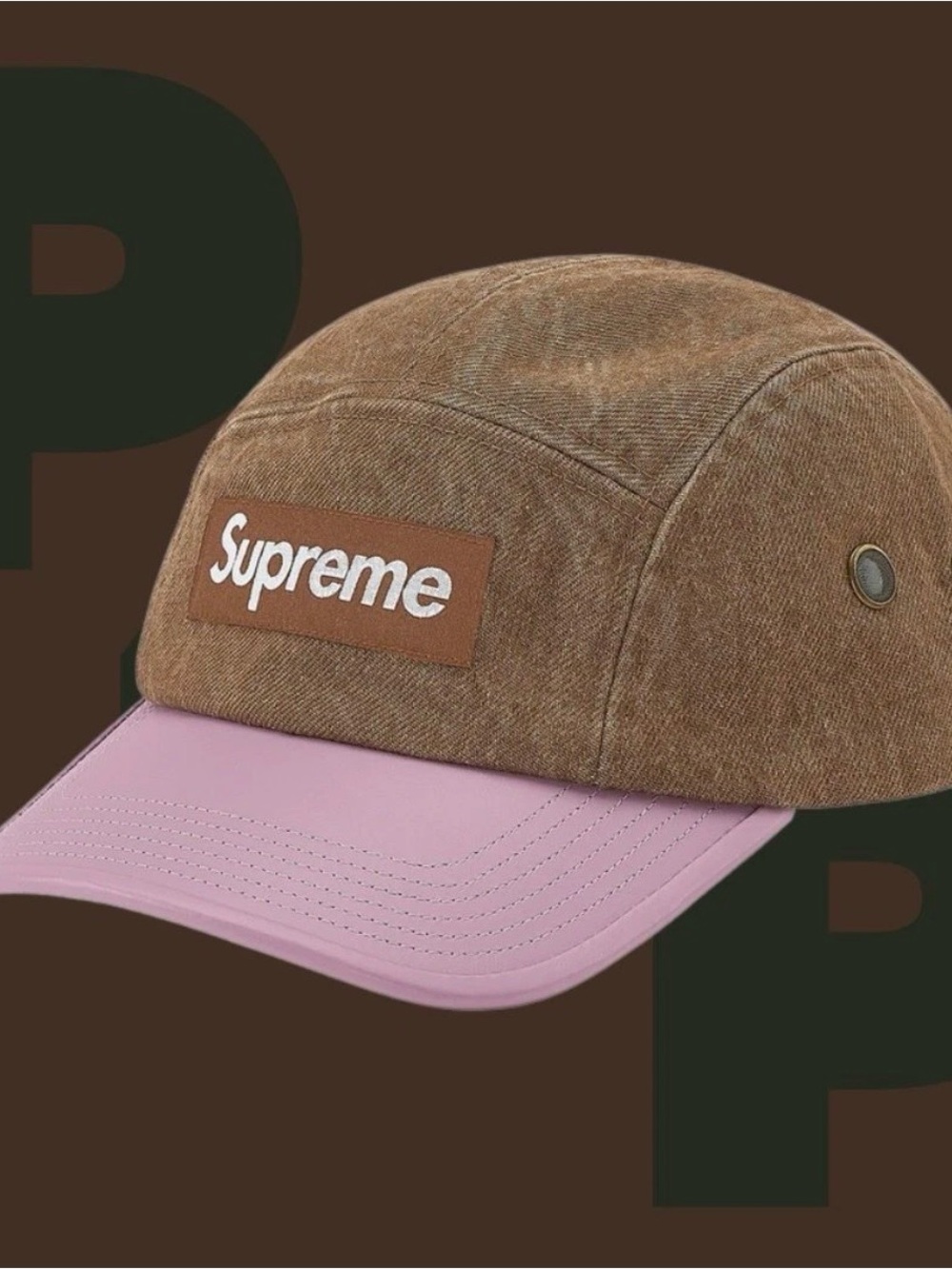 Supreme 2-Tone Denim Camp Cap
